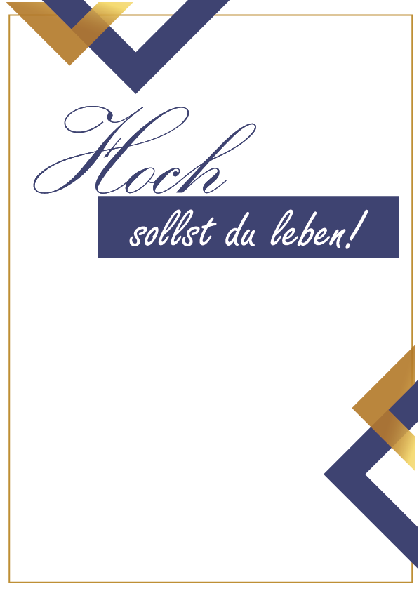 Innenseite: Hoch sollst du leben