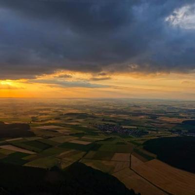 Tolle Abendstimmung über Nordhessen vom 10.06.2019